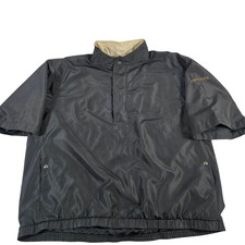 DryJoys by FootJoy Mens Golf Pullover Jacket Short Sleeve Black Size XL