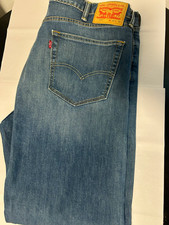 Imagen de Levi's Men's Blue Cotton Denim Jeans Straight Regular Fit Mid Rise Medium Wash