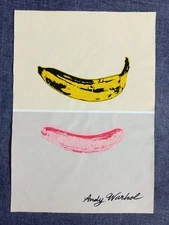 Andy Warhol (Handmade) Drawing on antique paper Signed and Sealed size 21x29.5