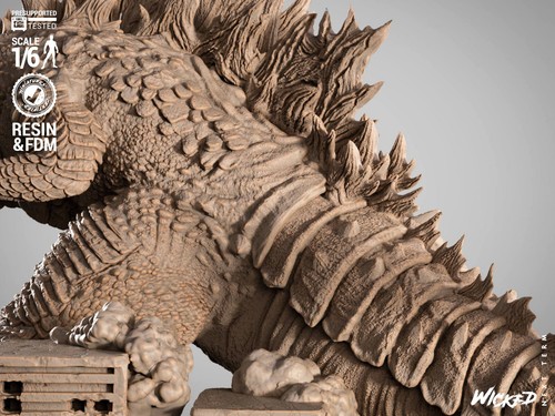 3D Printed Fan Art Godzilla Sculpture by Wicked - Picture 15 of 24