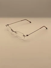 Marchon Airlock 2 Titanium Rimless Eyeglasses Frame 750/5 50-20-135 Red Unisex