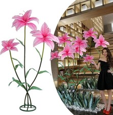 Giant Artificial Flower 3PCS 3D Realistic Waterproof Durable Fake Flowers