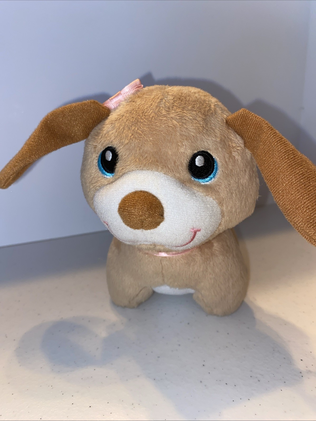 Vtech Care For Me Learning Carrier Replacement Plush Pink Bow Puppy Dog Toy