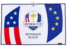 2025 Ryder Cup Bethpage Black Maxfli Waffle Golf Towel Collectible  15x24