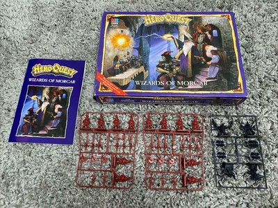 Hero Quest Erweiterungsspiel Wizards Of Morcar Box, unbenutzte Figuren & nur Anleitung