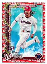 2025 Topps Holiday #H94 James Wood RC (#25 08/25) NATIONALS