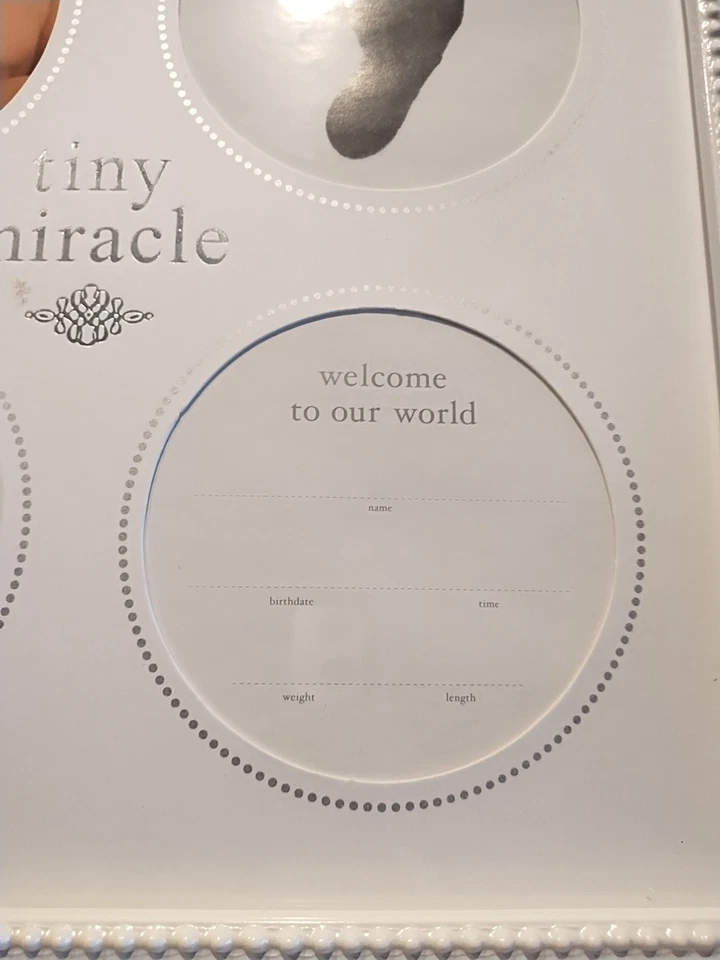 Marco de fotos de recuerdo de bebé recién nacido año independiente/colgante. Leer Desc. Foto 2 de 4