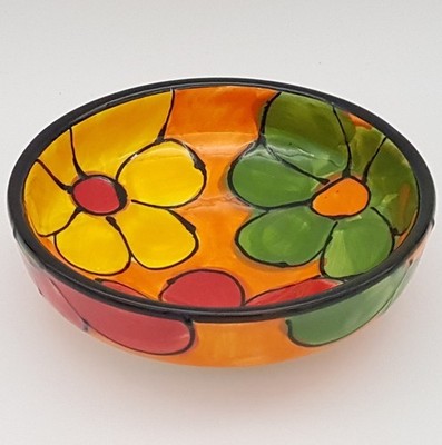 Tapasschale Schale 16 cm x 5 cm traditionelle Handarbeit spanische Keramik Pottery    