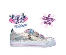 Skechers Twinkle Toes Mermaid Magic Trainers Pink UK 13 US 1  *REFCRS393