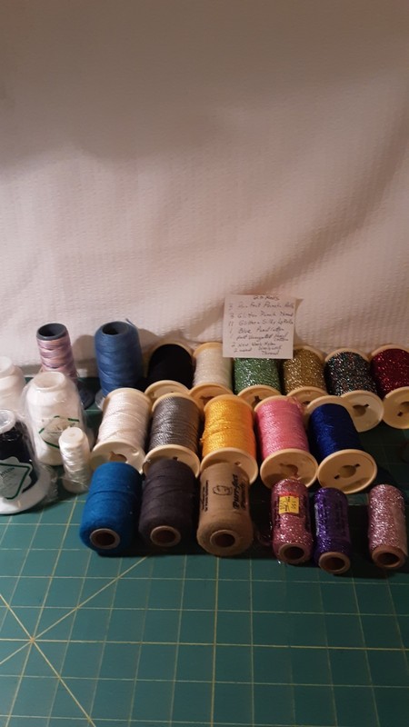 Woolly Nylon, Purrfect Punch, Pearl Cotton Sewing Thread 23 Assorted Colors 