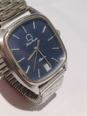 Prototyp Verkaufsprobe ESA Swiss Quartz Herrenuhr Flatline Square Dial