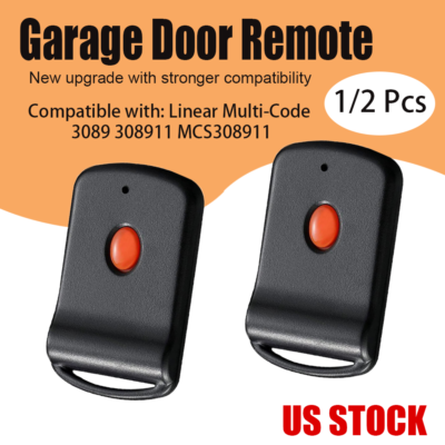 Linear 4120 2-Button Multi-Code Remote Transmitter 2-Pack - 300 MHz For Garage Door & Gates