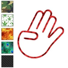 The Rocker Hand Symbol, Vinyl Decal Sticker, 40 Patterns & 3 Sizes, #2935