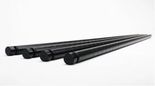 82" Long Wire Shelving Pole, 1" pole diameter 1.2 mm thickness, Black, 4-PACK