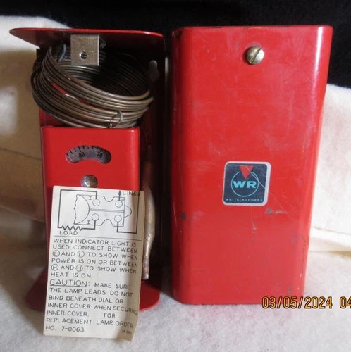 WHITE-RODGERS Temperature Control Thermostat 266-1 35-100 Degree Range 240 volt