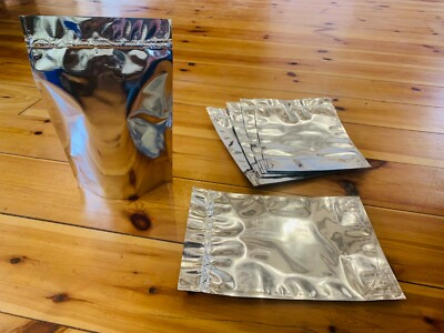 GLÄNZENDE STANDBODENBEUTEL FOLIE VERSCHLIESSBAR KAFFEEBEUTEL REISSVERSCHLUSSBEUTEL 210x310x110mm 1KG