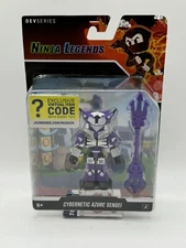 Roblox Ninja Legends Cybernetic Azure Sensei 3in Figure w/ Virtual Item Code NIP