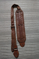 Guitar Strap 4" Wide tanned top quality leather hand made 56" long