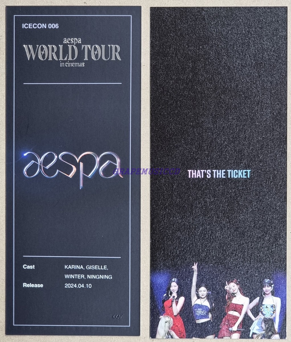 【初回版｜BRD】aespa : WORLD TOUR in cinemas Amazon.com: Aespa: World Tour in Cinemas - Premium Edition
