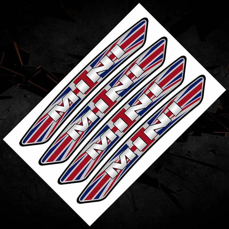 Paquete de 4 calcomanías deportivas emblema para mini Cooper coche de carreras SUV Foto 2 de 4