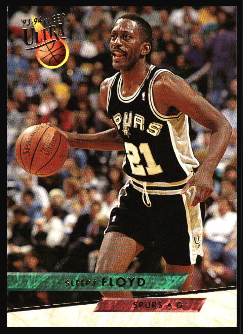 1993 Ultra Sleepy Floyd    #338 San Antonio Spurs