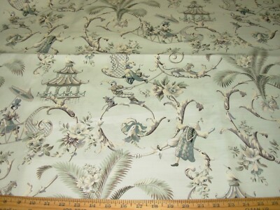 10 YDS WAVERLY MANDARIN PROSE ASIAN LEOPARD DRAPERY UPHOLSTERY FABRIC FOR LESS