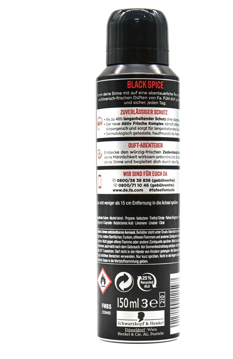 Fa Men Amazonia Spirit (0 Aluminium Salts) Spray Deodorant