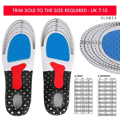 Memory Foam Schuheinlegesohle Pads Fuß Füße Komfort Trainer Orthopädie Pads PAAR