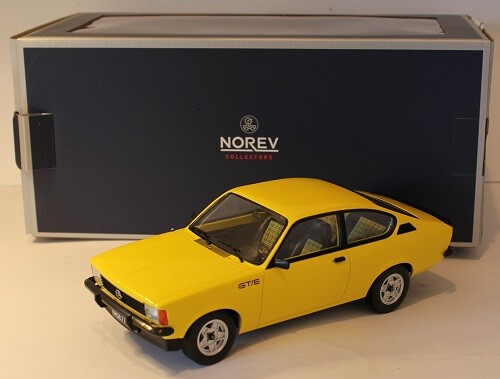 Opel Kadett GT/E  1977 in gelb Maßstab 1:18 Norev Limitiert 1.000 Stück OVP NEU