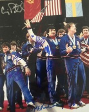 1980 USA OLYMPIC HOCKEY GOLD MEDAL 9 SIGNED PODIUM 8X10 ERUZIONE MORROW WELLS