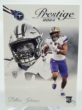 2024 PANINI PRESTIGE DILLON JOHNSON ROOKIE FOOTBALL CARD TITANS HUSKIES NFL 356