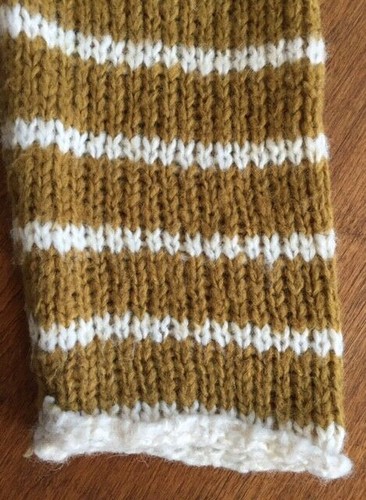 Women's STRIPED SWEATER PULLOVER by I Love H81 ROLL NECK Long Sleeve SIZE SMALL - Picture 4 of 8