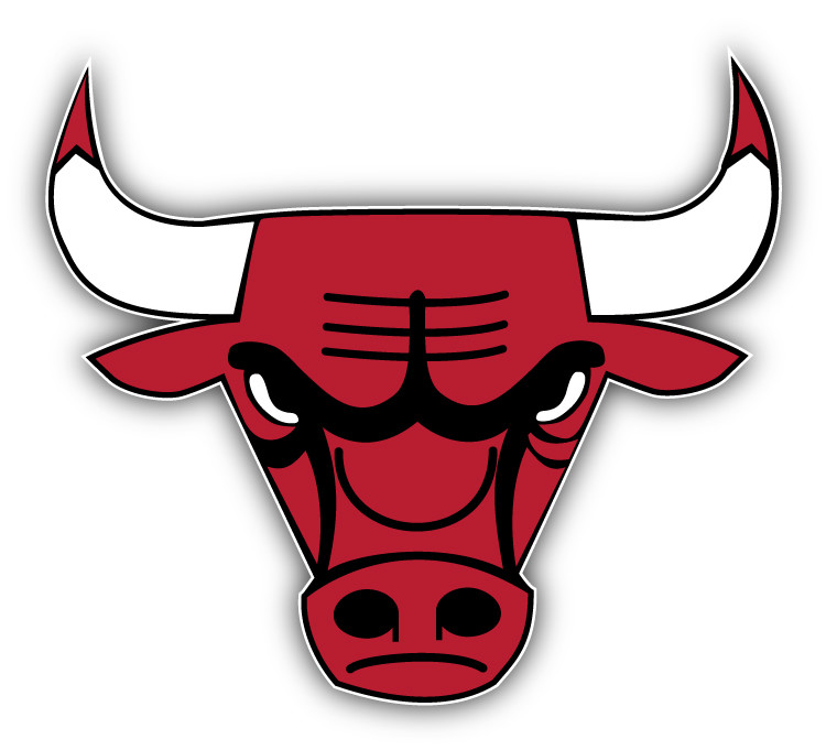 Chicago Bulls NBA Basketball Head Logo Car Bumper Sticker Decal