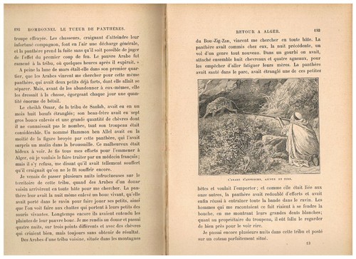 BOMBONNEL Tueur de Panthères Dessin Bellecroix Chasse à la Chèvre Algérie 1910 - Imagen 10 de 12