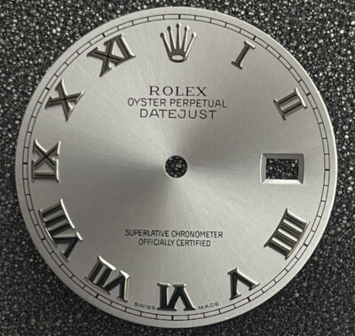 Rolex Datejust Dial Silver Roman Markers Datejust 16013, 16233
