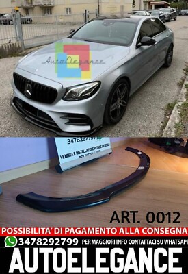 SPLITTER PASSEND FÜR MERCEDES E-KLASSE W213 AMG E63 2016-2020 GLÄNZEND SCHWARZ
