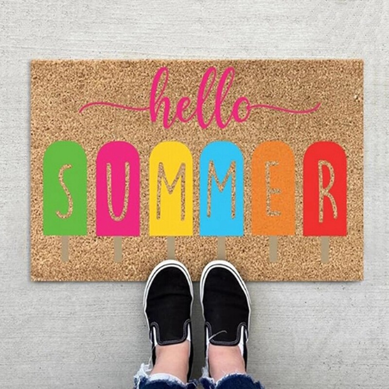Summer Door Mats Outside Mats Funny Cute Doormats for Outdoor and