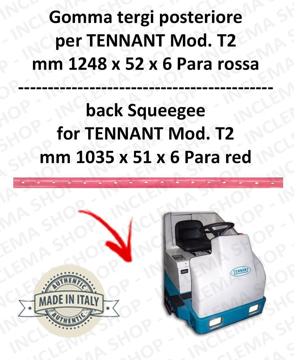 7200 Labbro Aspirazione Posteriore Para Rosso per Aspiratrici TENNANT