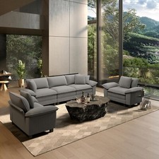 Modular Sectional Sofa Corduroy Cloud Couch w/ Chaise  Cushion 7/5/4/3/2/1-Seat