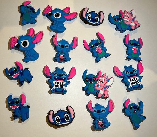 Confezione 16 pezzi zoccoli bambini accessori Lilo e punto Croc scarpe charms mega valore - Foto 3 di 5