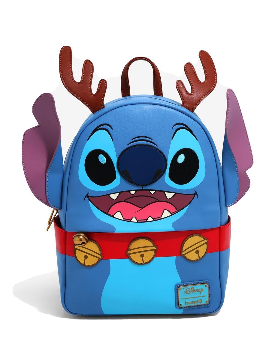 Disney Stitch Christmas reindeer with bells Loungefly mini Backpack Loungefly Rudolph the Red-Nosed Reindeer mini | Mercari main image 4