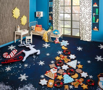 3D Weißes Kitz 2796 Fußboden Wandbild Unentschied BildTapete Familie DE Zoe