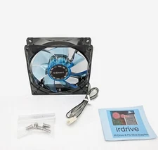 Enermax 90mm x 25mm 3-pin Blue LED 12V PC Case Cooling Fan w/ Screws