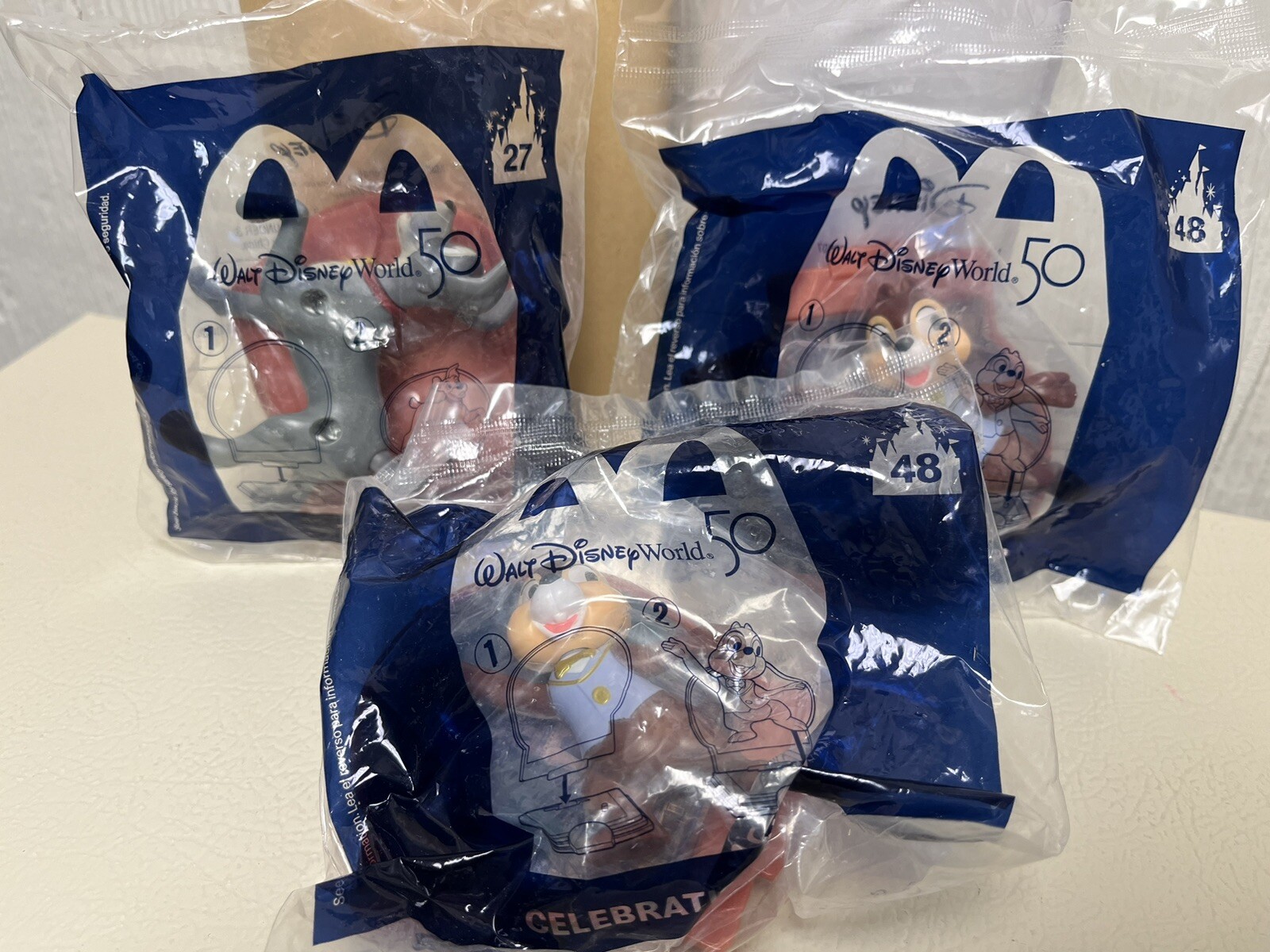 (3) Disney World 50 McDonald’s Toy - (1) Tramp (2) Chips 12/11/24 M