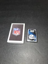 NEW VINTAGE INDIANAPOLIS COLTS NFL ZIPPO CHROME LIGHTER W/ BOX