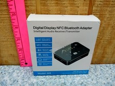 Digital Display NFC Bluetooth Adapter Audio Transmitter Receiver Model: M8