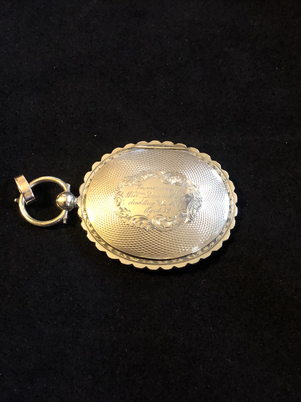 Large Victorian Mourning Locket Solid Gold With P… - image 12