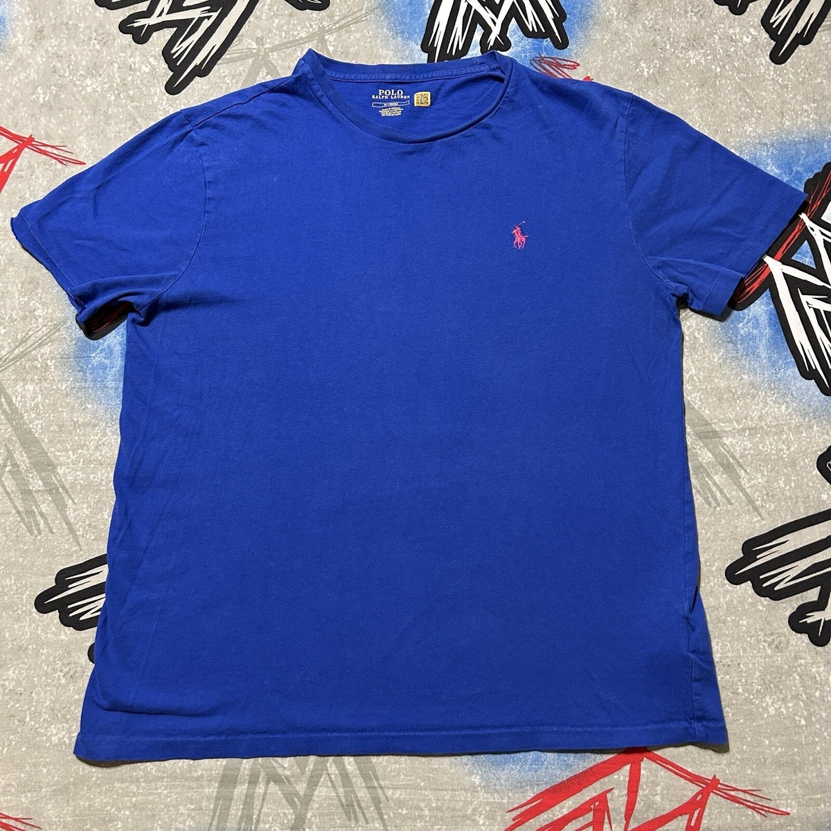 Polo Ralph Lauren Blue/Pink Horse Men's M T-Shirt | eBay
