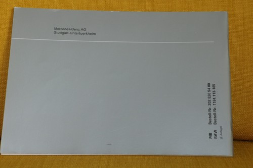 Bedienungsanleitung Mercedes Classic BE 1150 Becker W202 W124 W140 R129 W463 - Bild 2 von 4