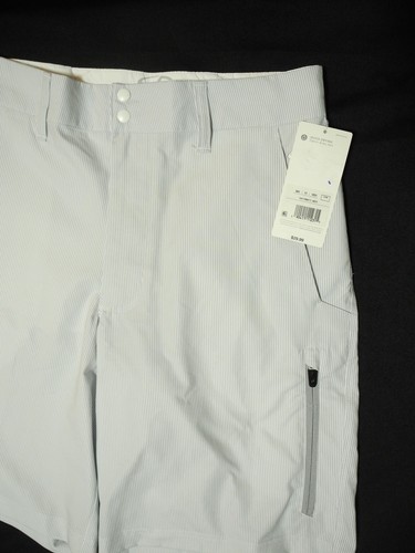 Pantalones cortos de golf Champion diminutos a rayas blancas secado rápido absorción de humedad 30 cintura - Imagen 2 de 5